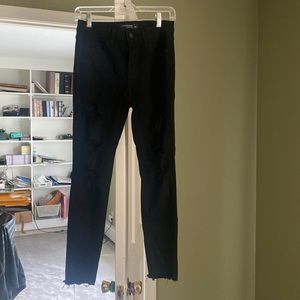 Just black size 27 BLack ripped jeans